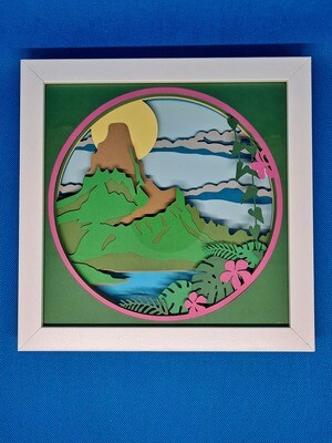 Hawaii Layered 8x8 inch shadowbox