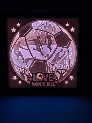 Soccer 9x9 inch lightbox