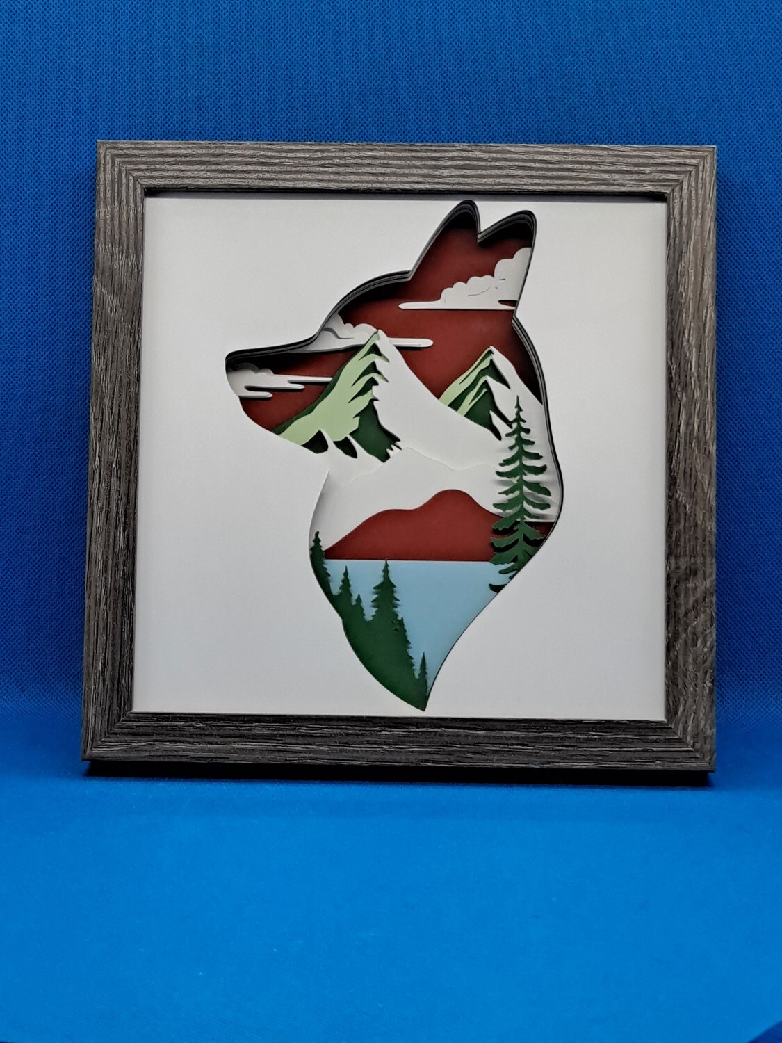 Fox Layered 8x8 inch shadowbox