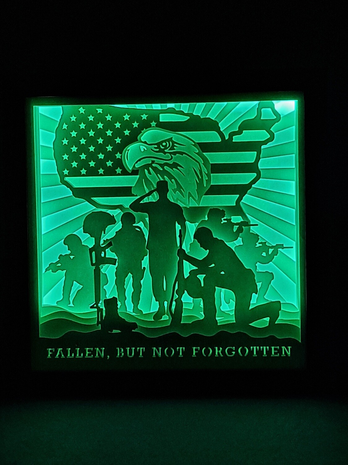 Fallen Soldiers 9x9 inch lightbox