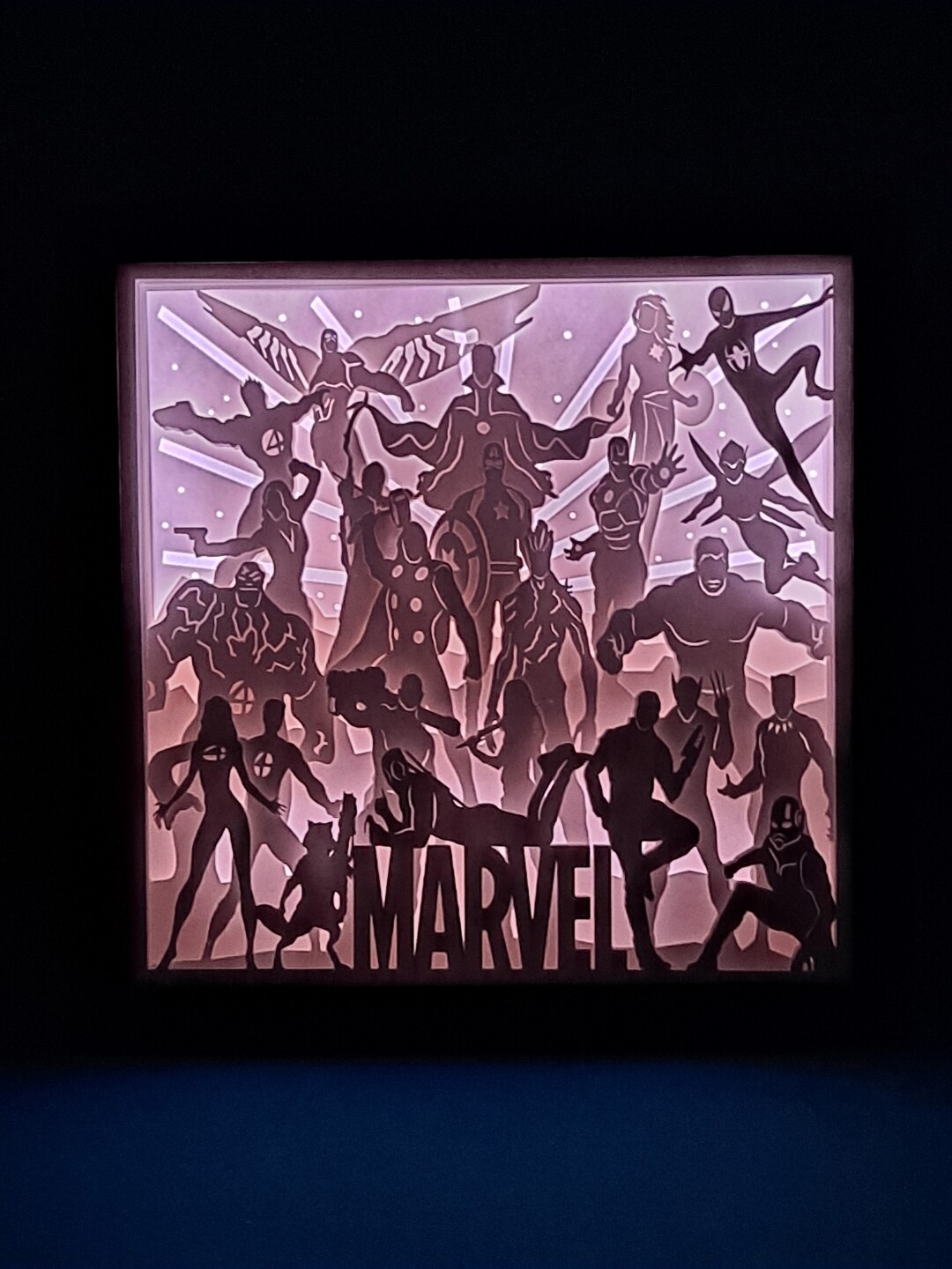 Marvel 9x9 inch lightbox
