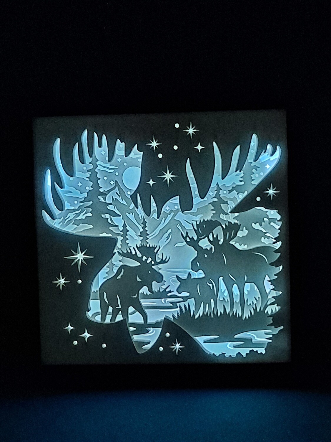 Moose 9x9 inch lightbox