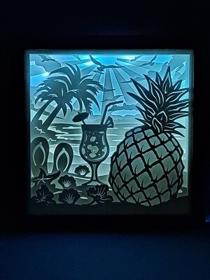 Pineapple 9x9 inch lightbox