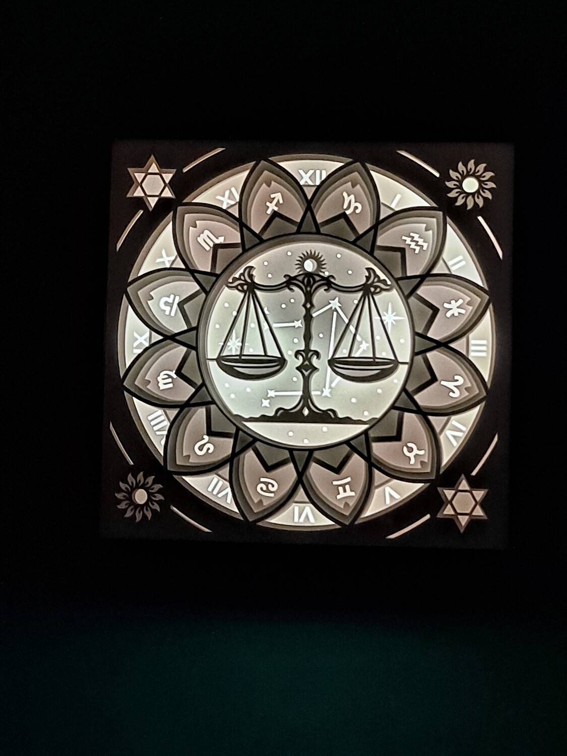 Zodiac Libra 9x9 inch lightbox