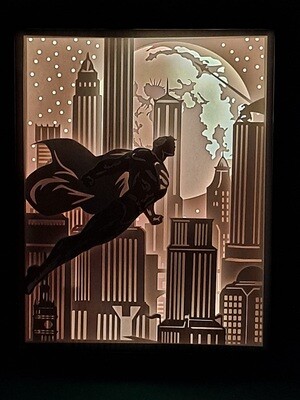 Superman 8x10 inch lightbox