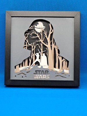 Star Wars Vader 8x8 inch shadowbox