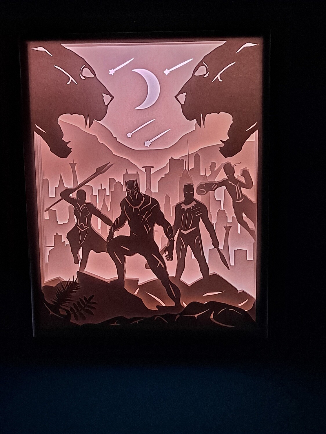 black Panther 8x10 inch lightbox