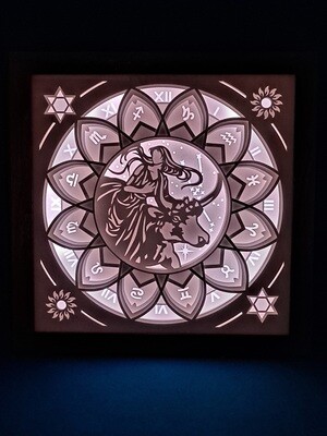 Zodiac Taurus 9x9 Inch Lightbox