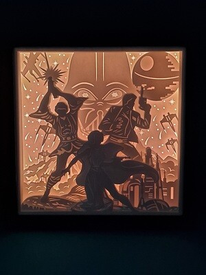 Star Wars Collage 9x9 Inch Lightbox