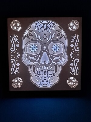 Sugar Skull 9x9 Inch Lightbox