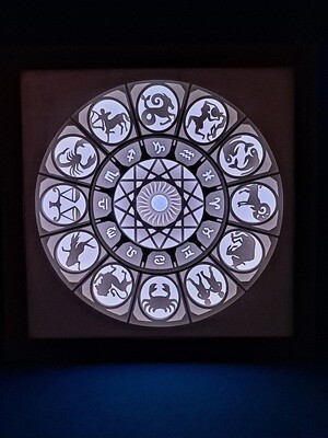 Zodiac symbols 9x9 Inch Lightbox