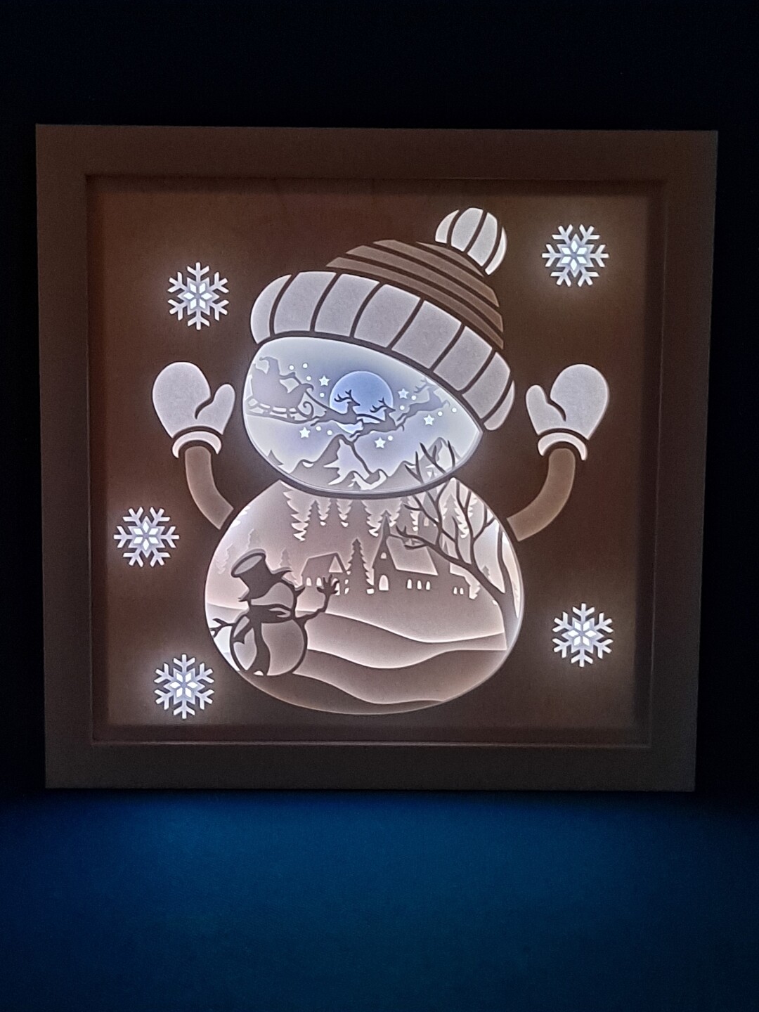 Snowman 9x9 Inch Lightbox