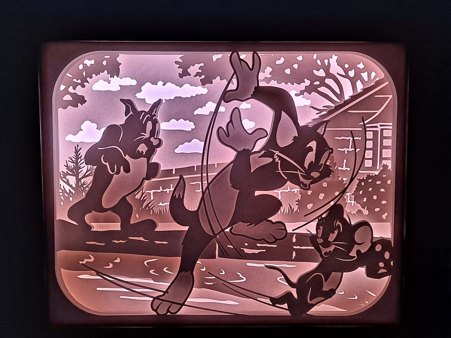 Tom and Jerry 8x10 inch lightbox