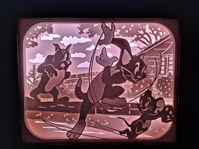 Tom and Jerry 8x10 inch lightbox