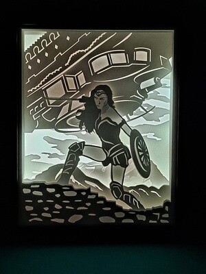 Wonder Woman 8x10 inch lightbox