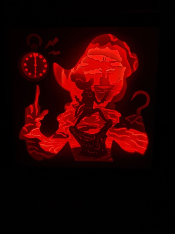 Captain Hook 9x9 inch lightbox Captain Hook 9x9 inch lightbox