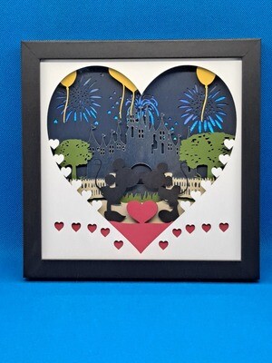 Mickey 18x8 inch shadowbox
