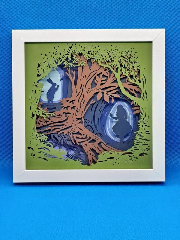 Alice 8x8 inch shadowbox