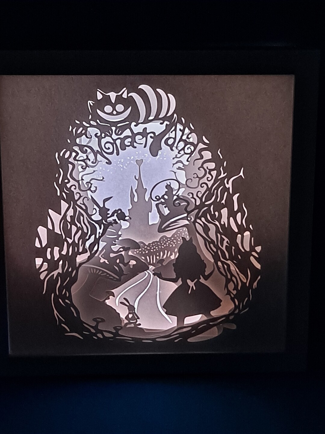 Alice in Wonderland 9x9 inch lightbox