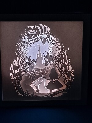 Alice in Wonderland 9x9 inch lightbox