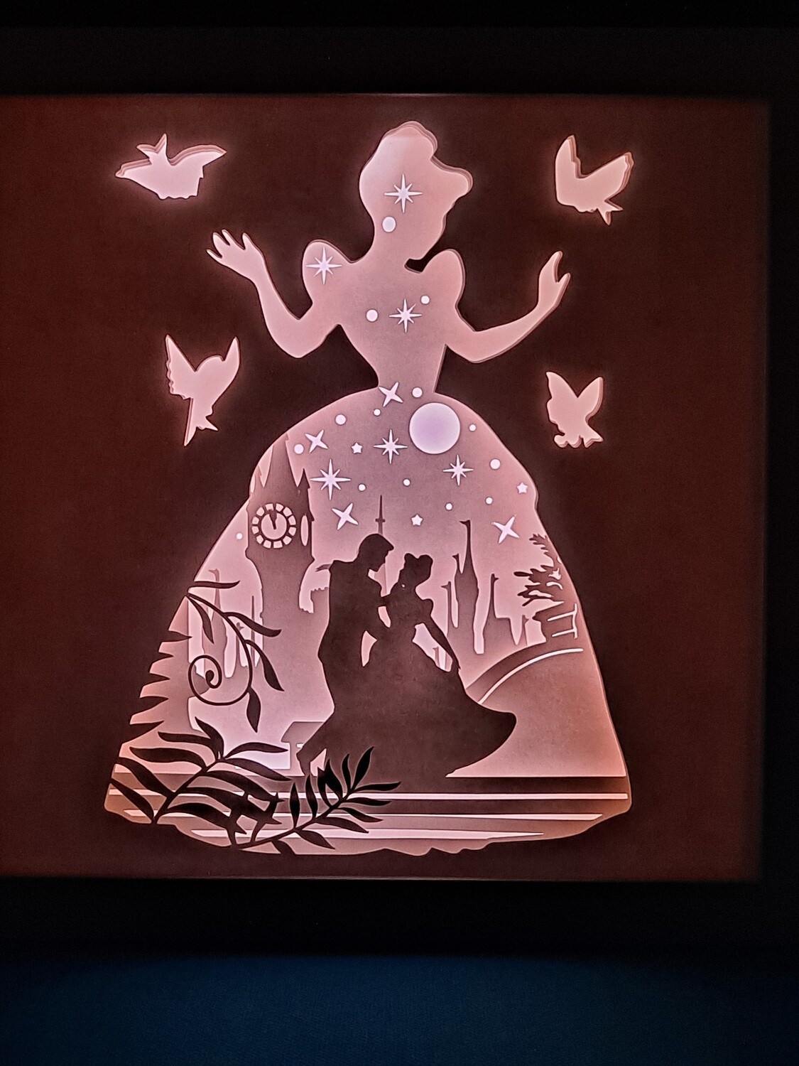 Cinderella 9x9 inch lightbox