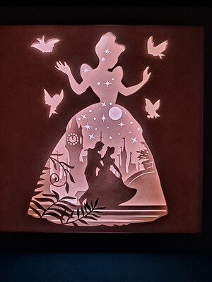 Cinderella 9x9 inch lightbox