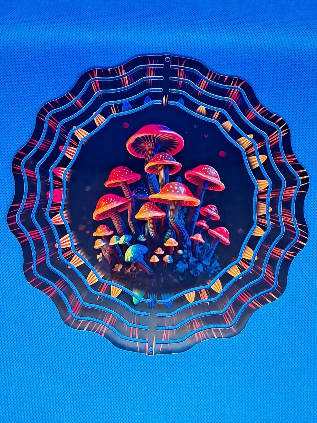 Aluminum Mushrooms 8-inch Wind Spinner