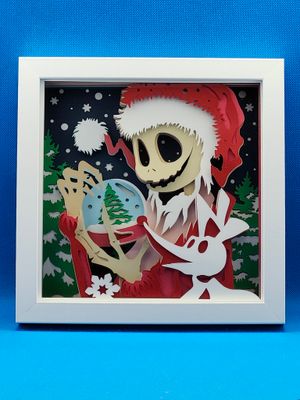 Nightmare Before Christmas LG 8x8 inch shadowbox