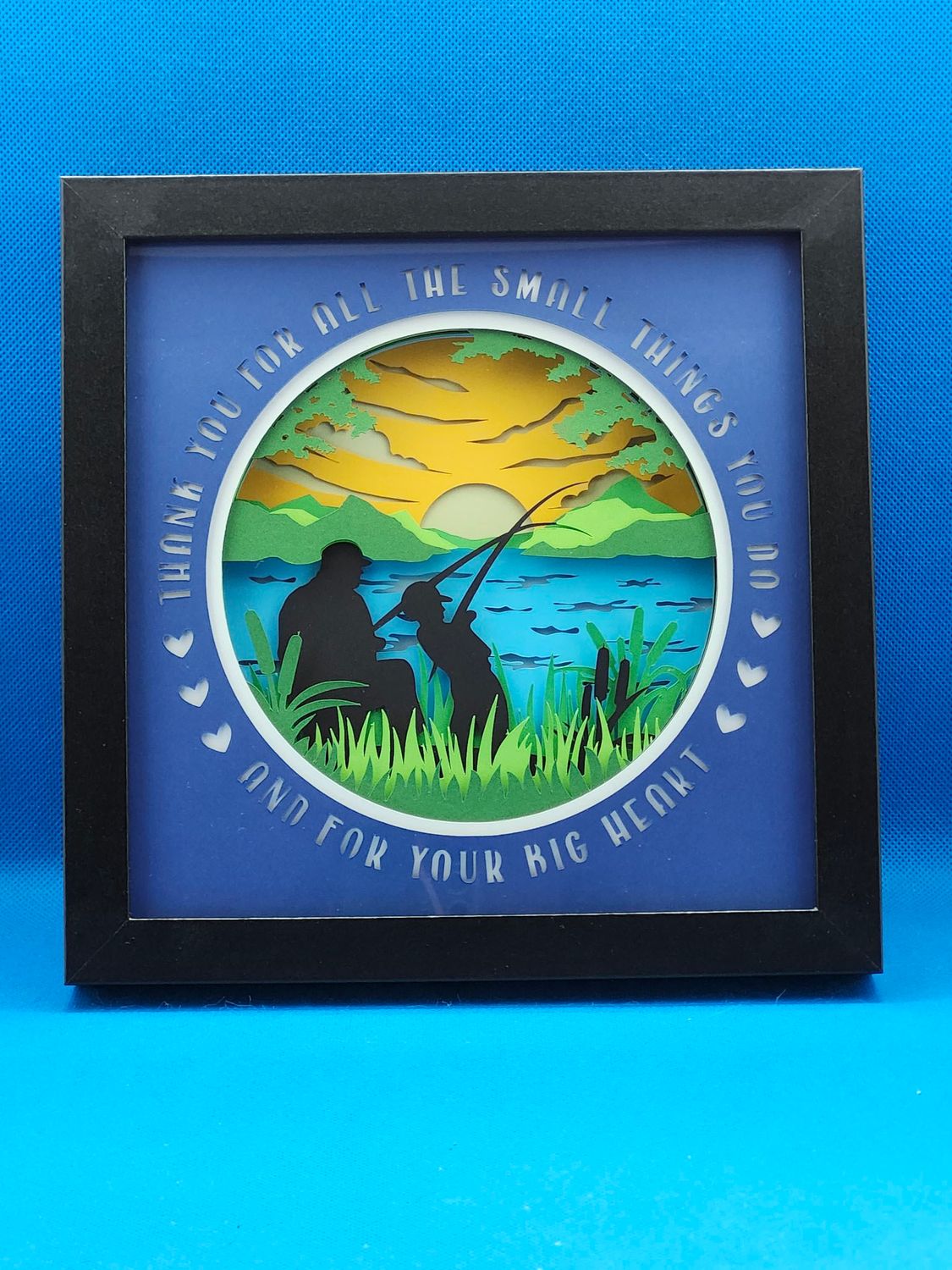 Happy Father&#39;s Day 8x8 inch shadowbox