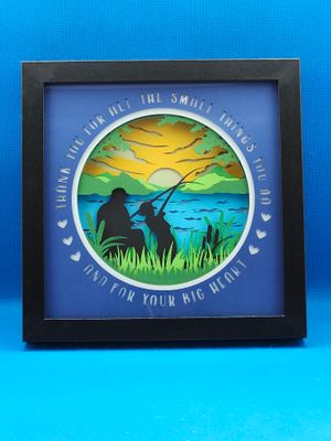 Happy Father&#39;s Day 8x8 inch shadowbox