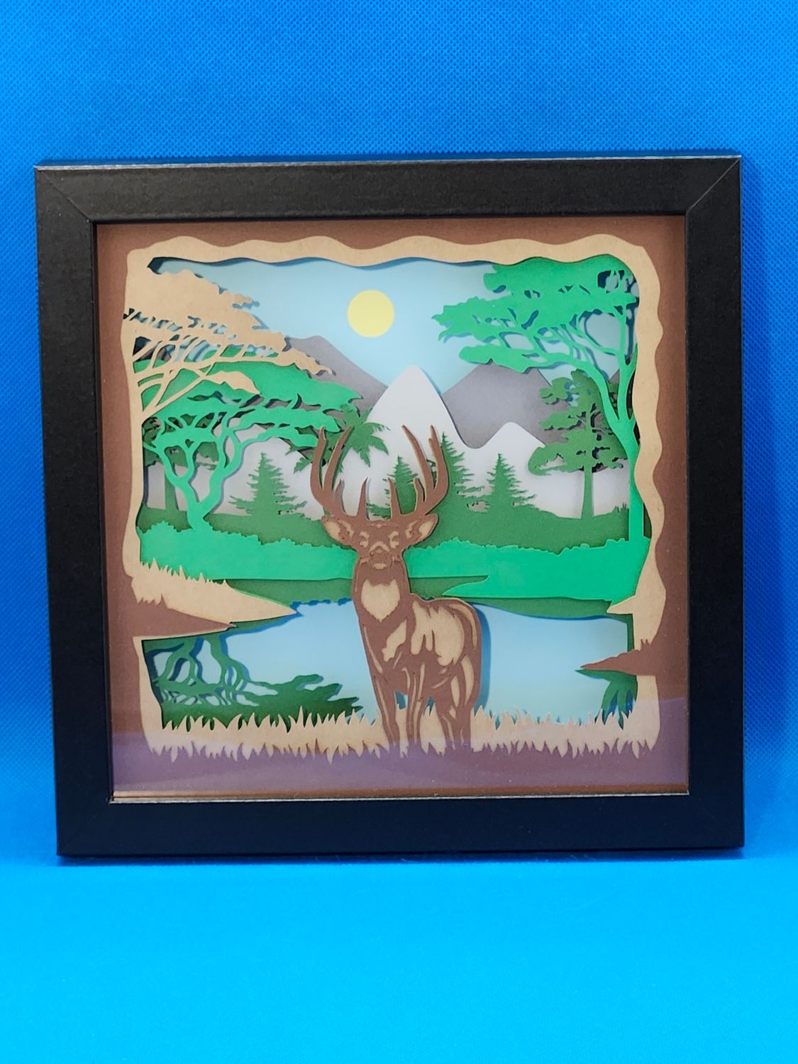 Deer 8x8 inch shadowbox
