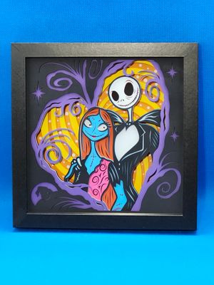 Nighmare Before Christmas 10 8x8 inch shadowbox