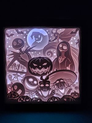Nighmare Before Christmas 4 9x9 inch lightbox