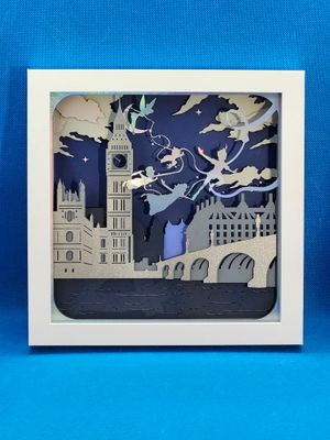 Peter Pan 8x8 inch shadowbox