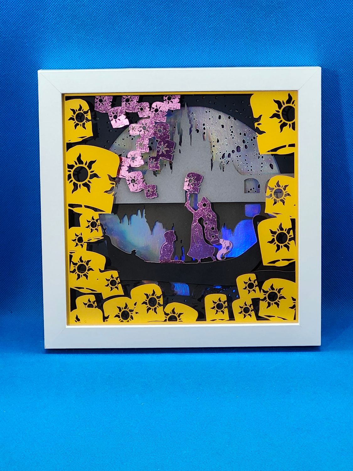 Rapuntzel 8x8 inch shadowbox