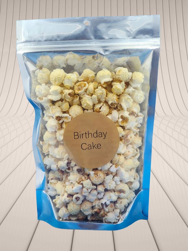 Small Birthday Cake Kettle Corn