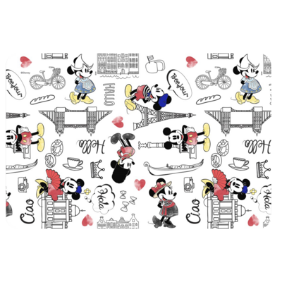 Mantel Mica de Mickey Y Minnie - Travel