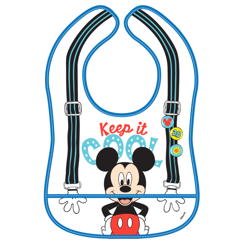 Babero de Mickey - Tirantes (6 - 12M)
