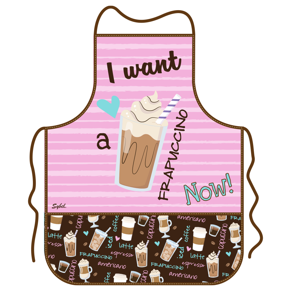 Mandil para adulto - Frapuccino