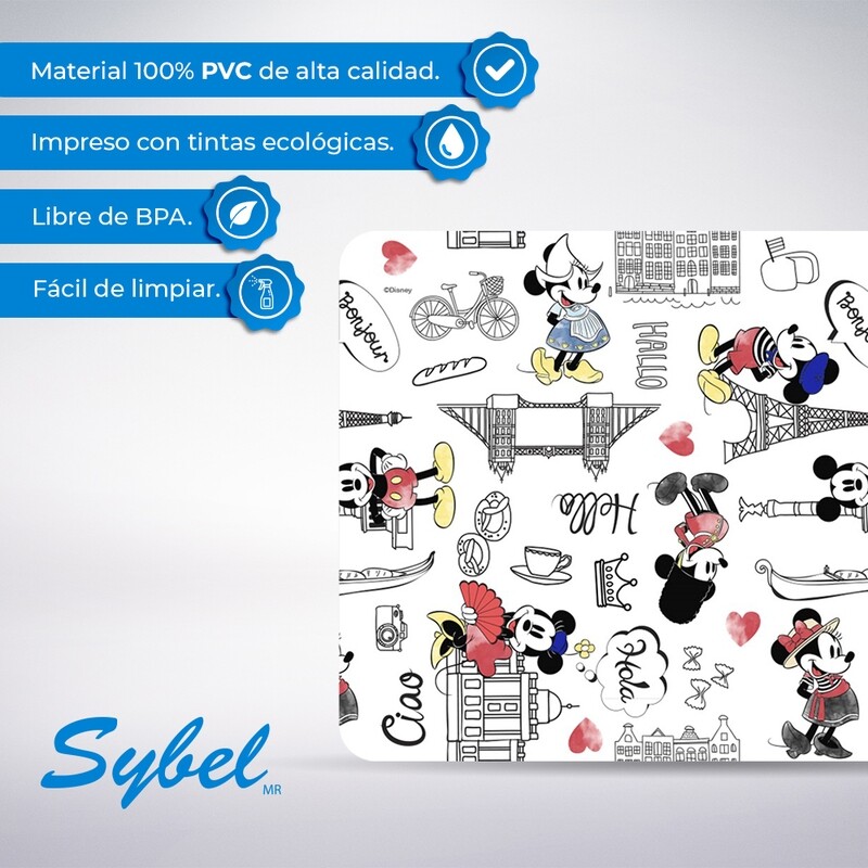 Mantel Mica de Mickey Y Minnie - Travel