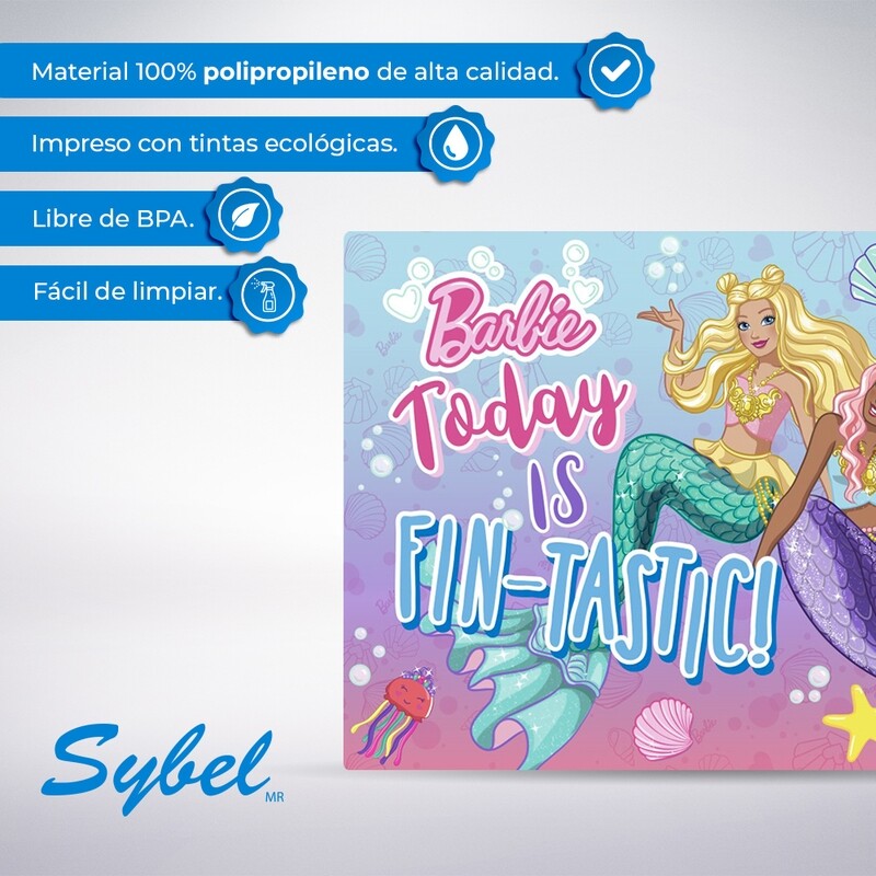 Mantel de polipropileno de Barbie - Sirenas