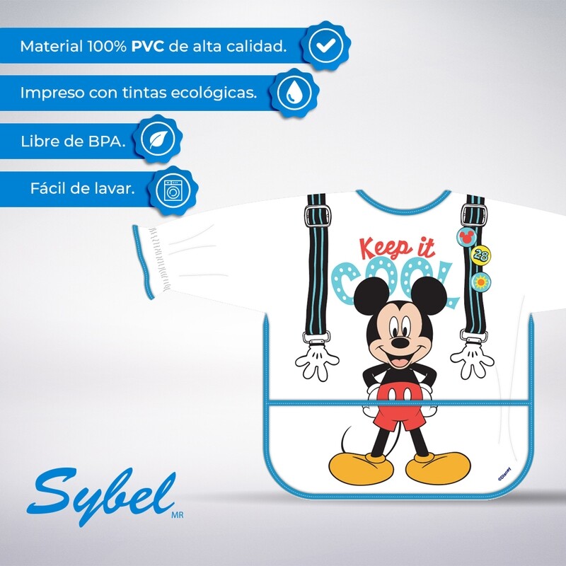Bata de manga larga Mickey - Tirantes