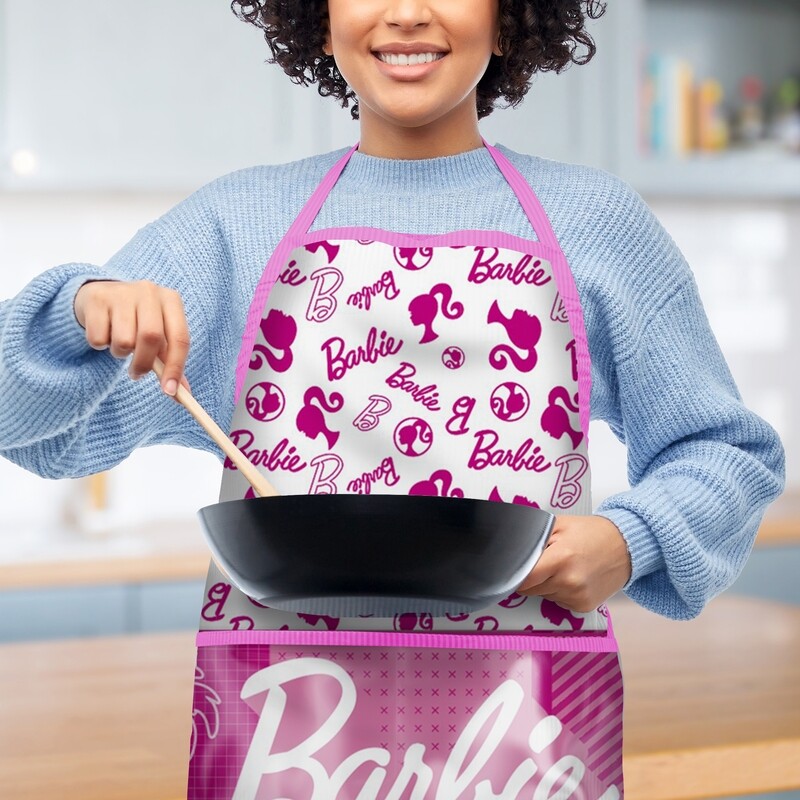 Mandil para adulto de Barbie - Rosa