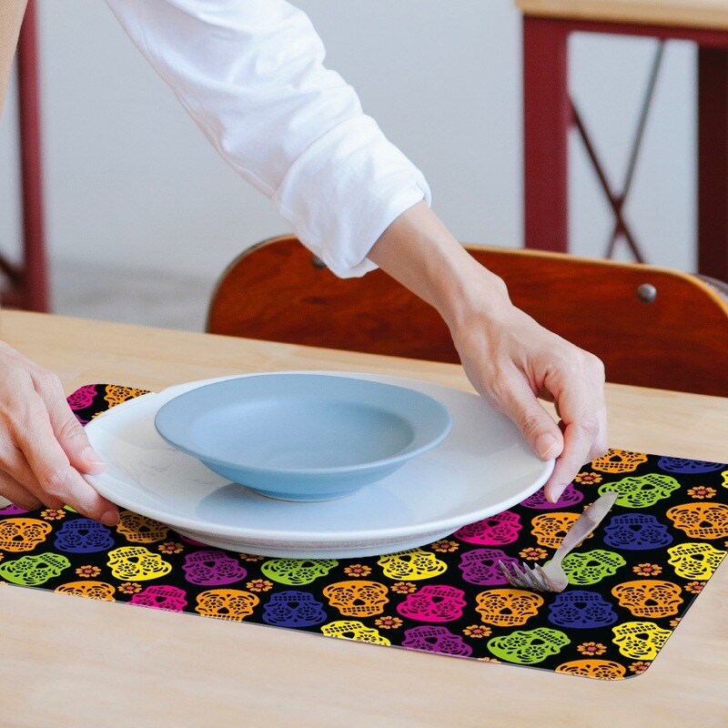 Mantel de vinil de Calaveras - Colores