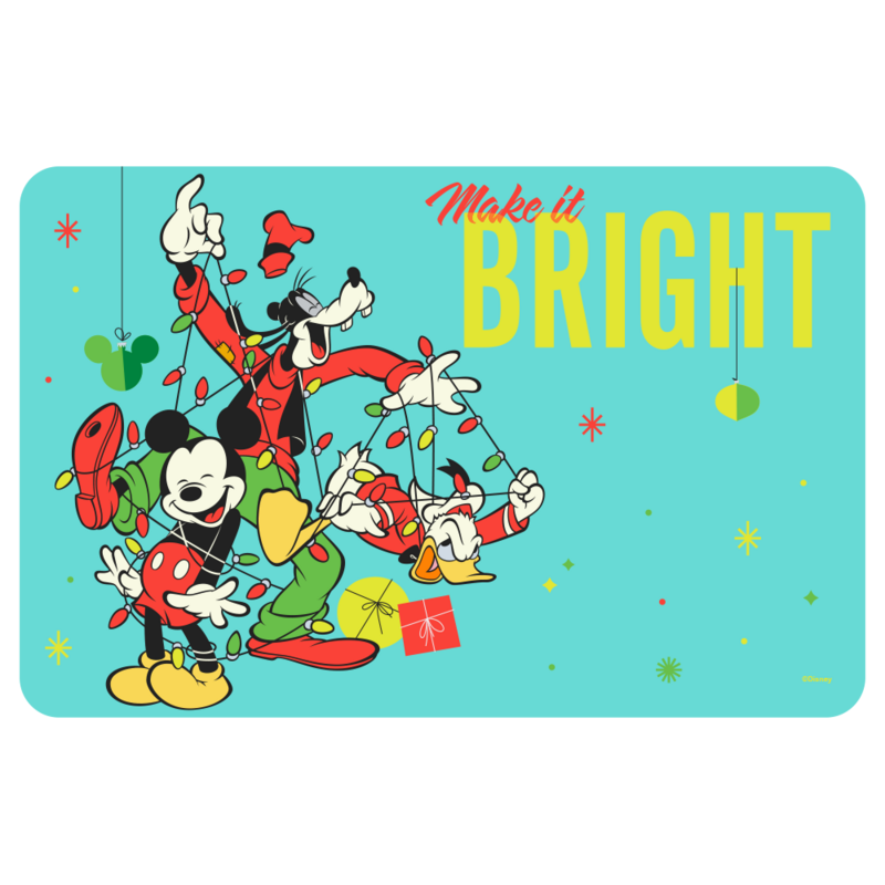 Mantel de vinil de Mickey Bright Christmas