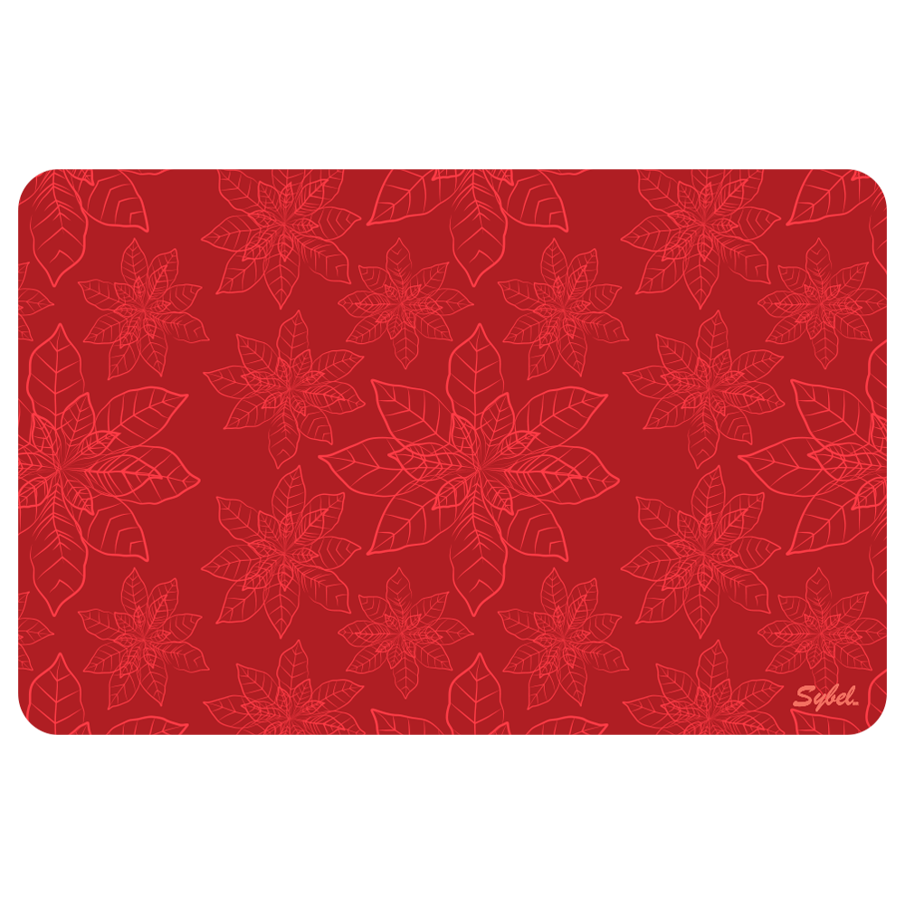 Mantel de vinil de Nochebuena - Rojo