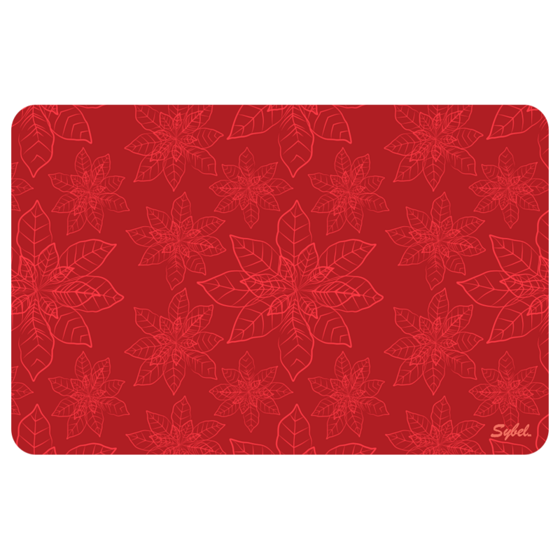 Mantel de vinil de Nochebuena - Rojo