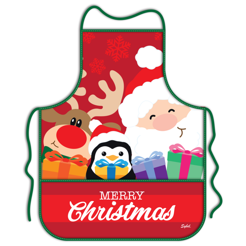 Mandil para adulto de Santa Christmas