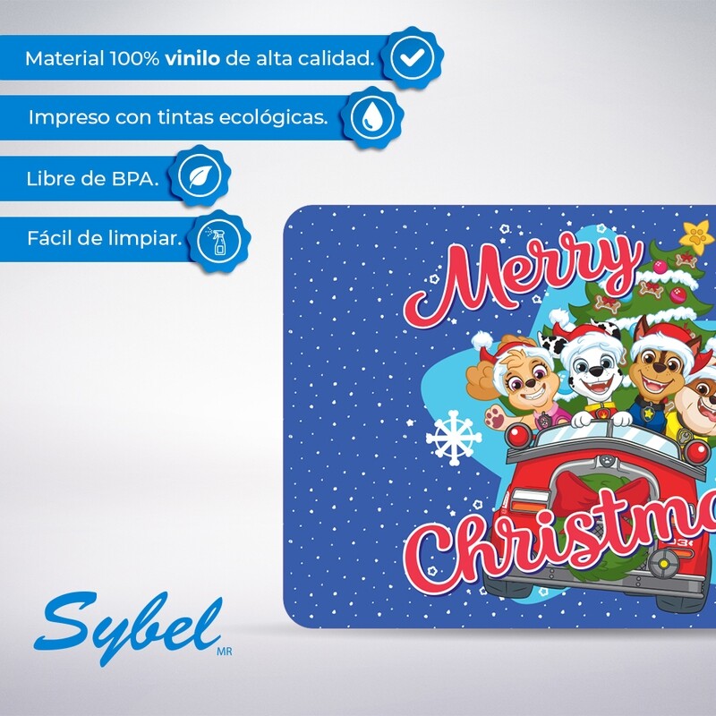Mantel de vinil de Paw Patrol - Merry Christmas