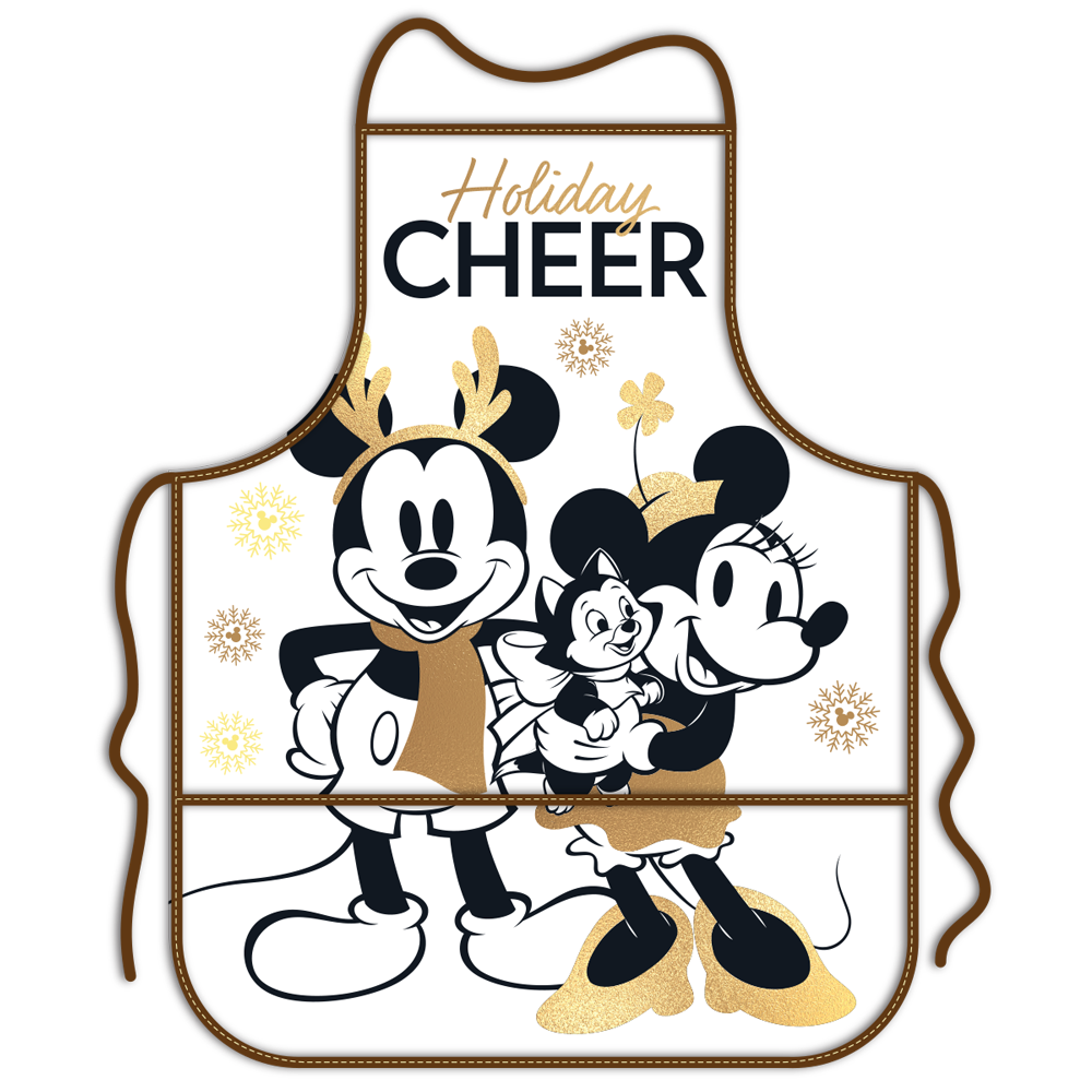 Mandil para adulto de Mickey &amp; Minnie - Holiday Cheer
